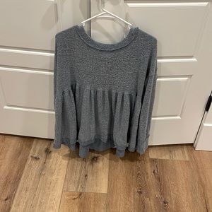 Raw hem edging, peplum style